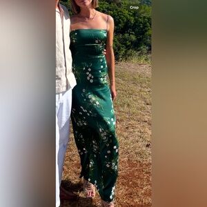 Reformation Frankie Silk Dress